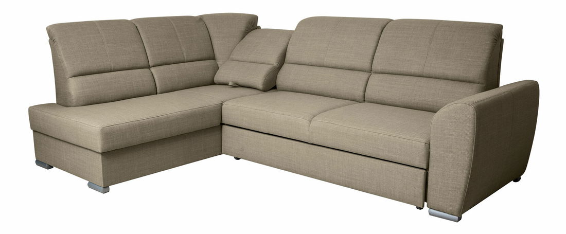 Rohová sedačka Elwood (svetlohnedá) (L)