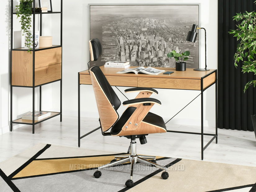 Fotoliu Franc (stejar negru + crom)