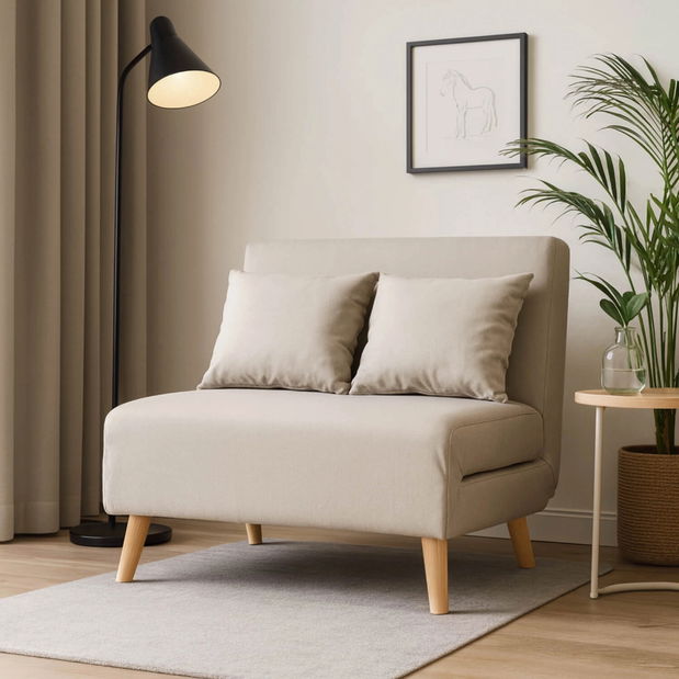 Fotoliu extensibil Motecacleta 2 (Bej) 