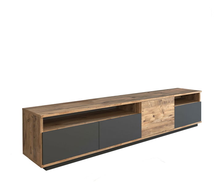 TV stolík/skrinka Fera 6 (borovica atlantická + antracit) *výpredaj