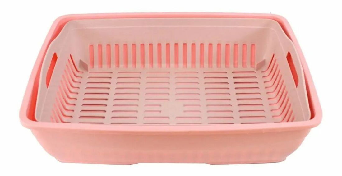 Mačací záchod Catty (ružová + biela)