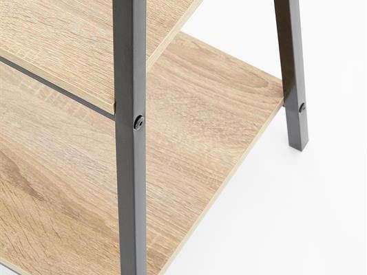 Regál Neda (természetes fa + fekete)