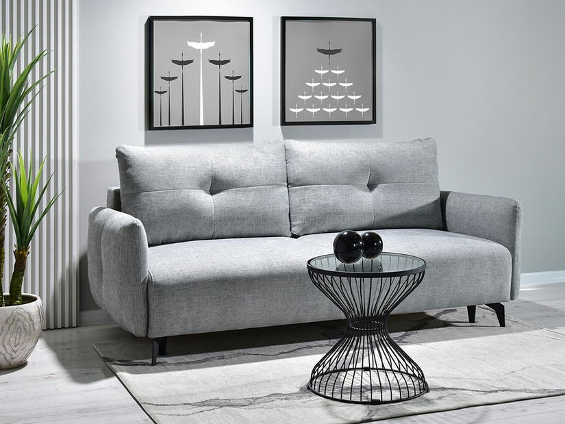 Pohovka dvojsedačka Lasciare (sivá + čierna)