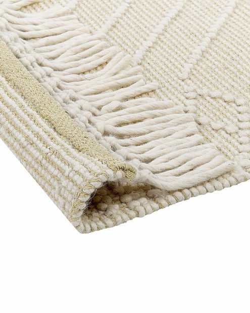 Dekoratív párna 45 x 45 cm Mais (fehér)