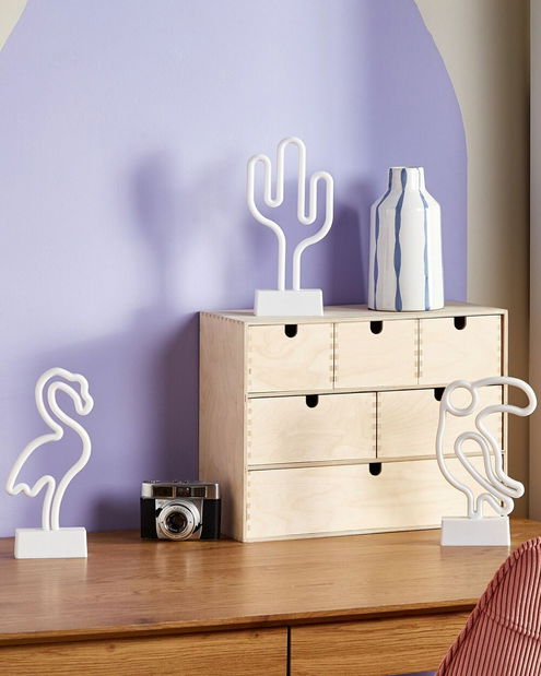 Set de 3 decorațiuni cu LED-uri Mabza (multicolor)