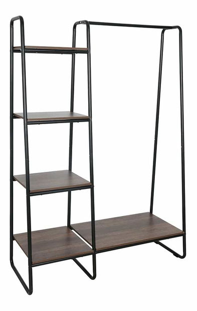 Organizator pentru dulap Fringe (negru + nuc)