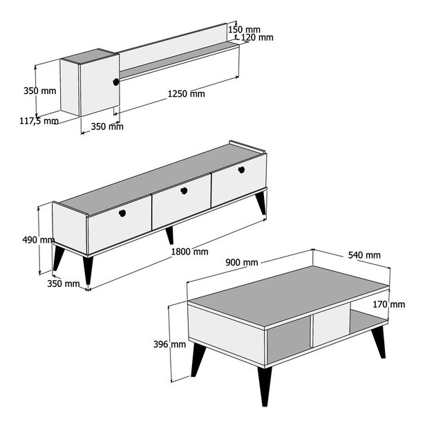 Set za dnevni boravak Lydie 1