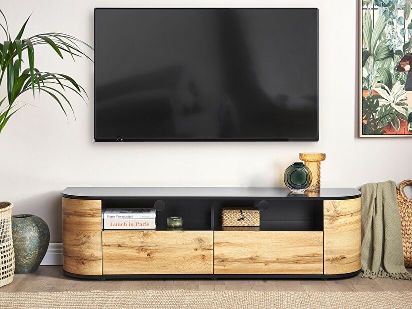 TV asztal/szekrény Jerza (világos fa)
