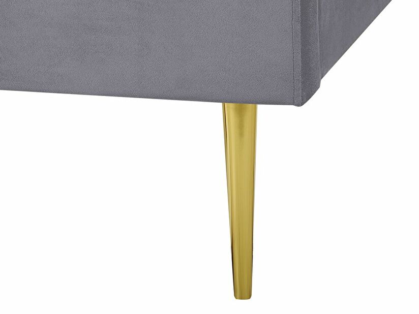 Manželská posteľ 140 cm Faris (sivá) (s roštom)