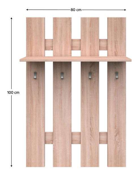 Vješalica Topta Typ 29 80 (hrast sonoma)