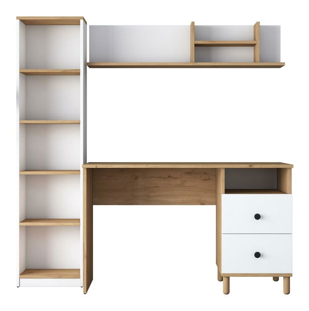 PC stolić Haiti 115 (orah + bijela)