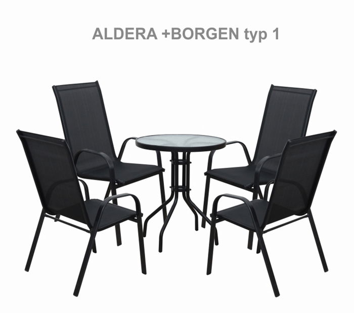 Vrtna stolica Morel (crna)