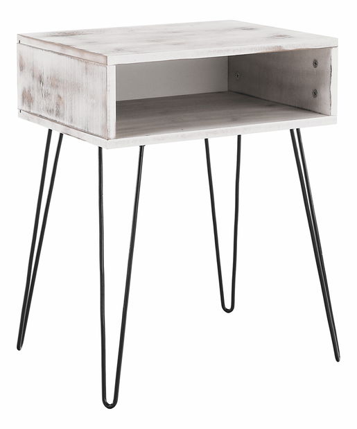 Noptieră Hamil (vintage alb)