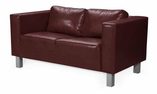 Pohovka dvojsedačka Valiano II (tmavohnedá)