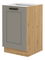 Donji kuhinjski ormarić ispod sudopera Lucid 50 ZL 1F BB (hrast artisan + claygrey)