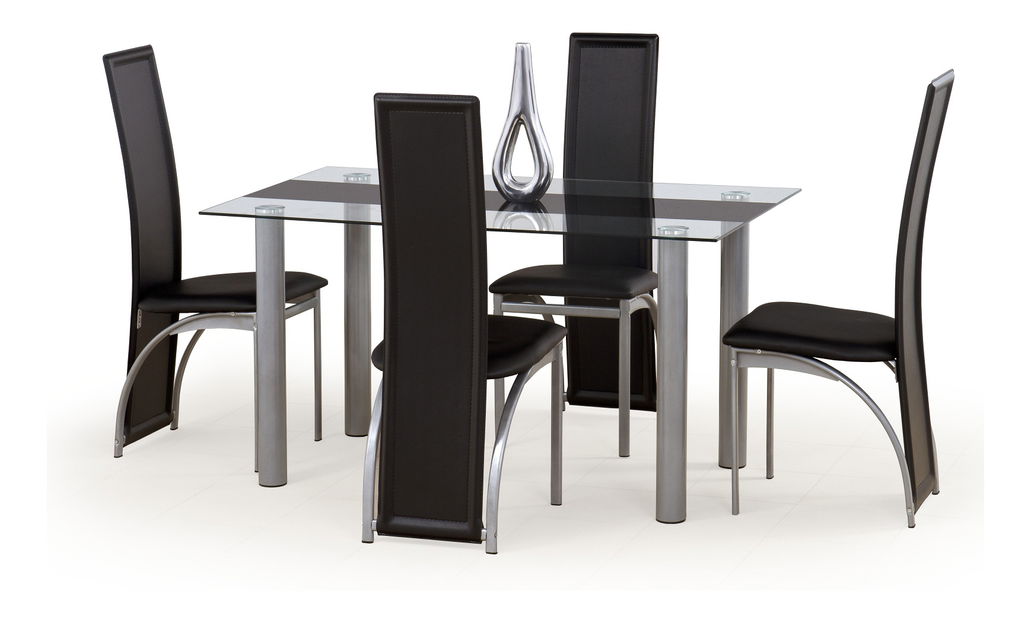 Jedálenský stôl Talon čierny pás (pre 6 osôb)