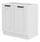 Alsó konyhaszekrény Lucid 80 D 2F BB (fehér + fehér)