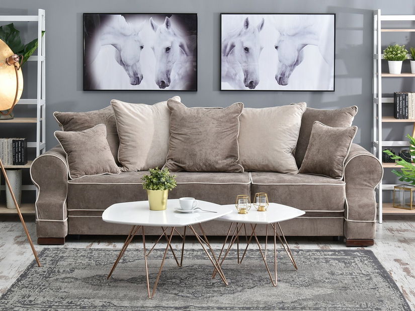 Stolić za kavu Petal Zest Xl2 (bijela + bakar)