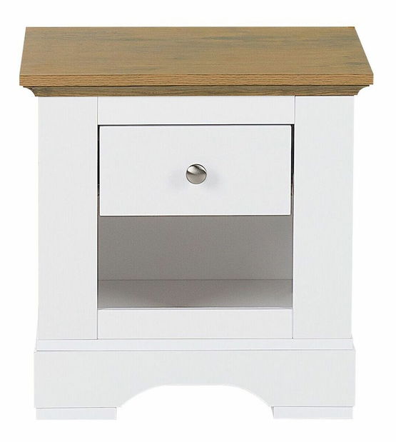 Noptieră WANGY (lemn) (alb)
