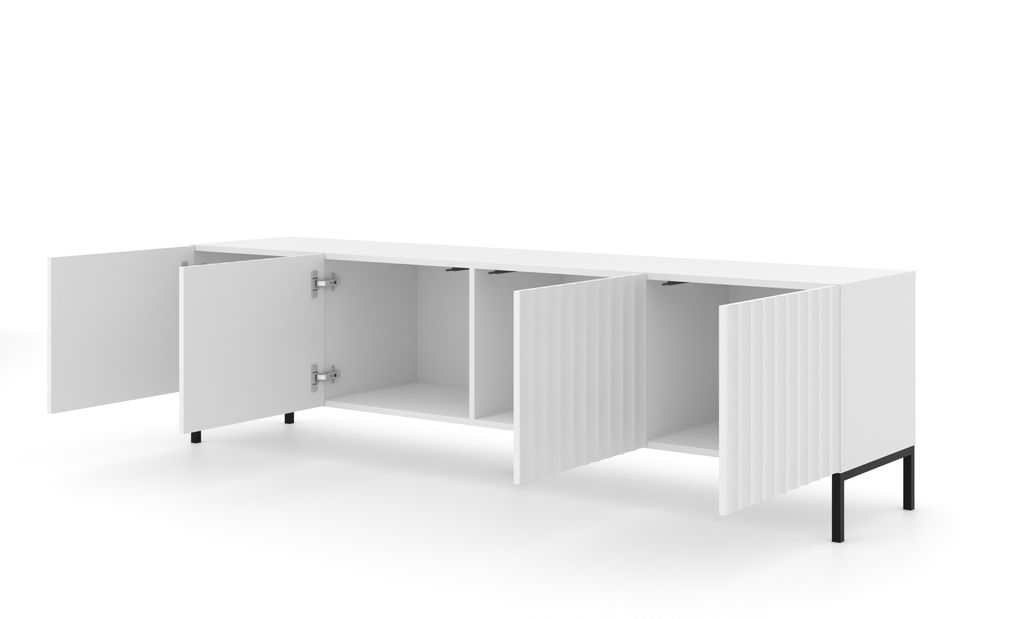 TV stolić/ormarić 200 4D Warsaw (bijela + crna)