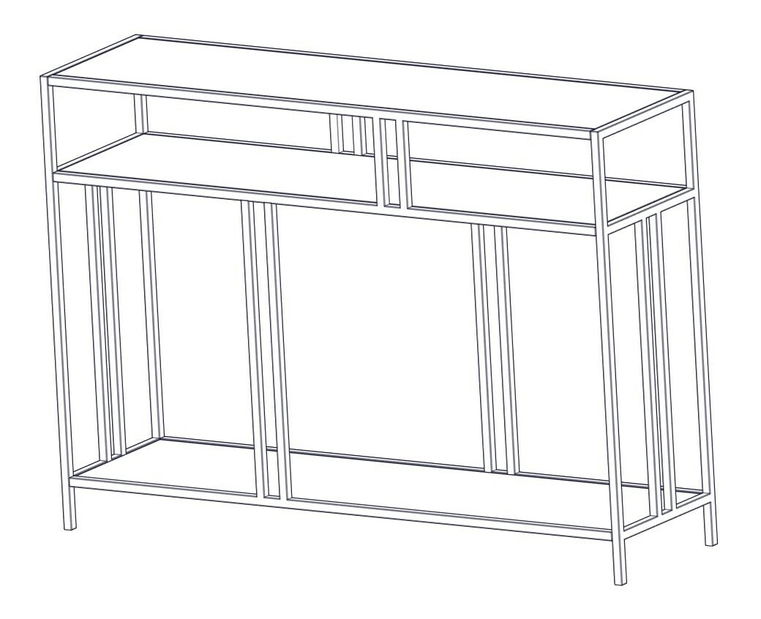 Konzolni stolić Venedikt (crna)