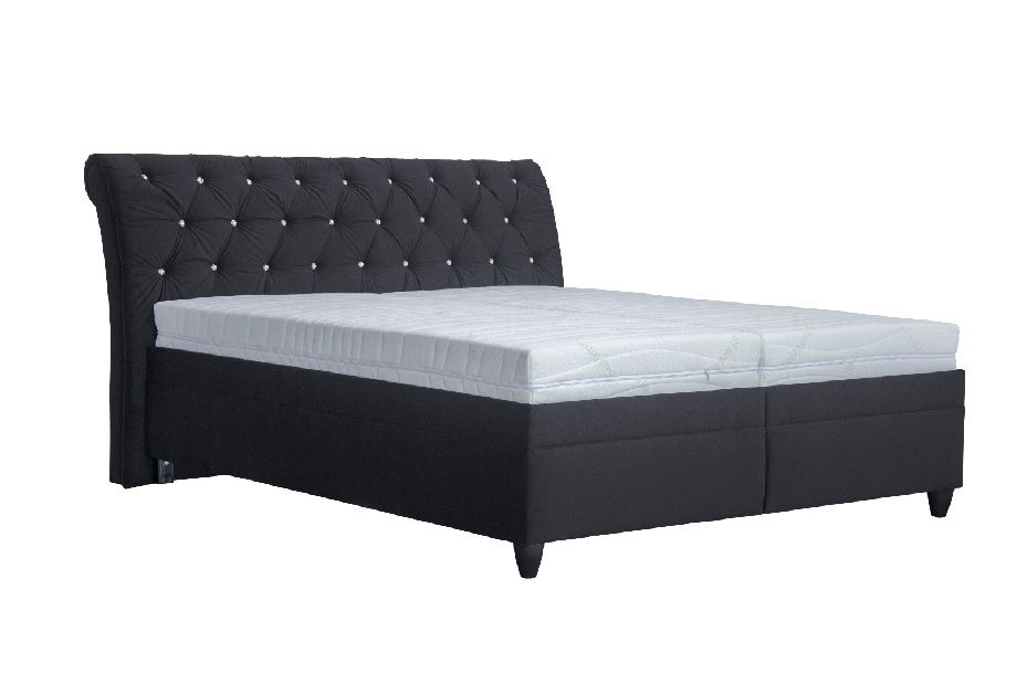 Manželská posteľ 180 cm Blanár Linda (wenge) (s roštom a matracom Ivana Plus)