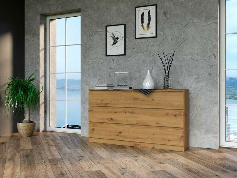 Comodă Musecalo 6 140 (stejar artisan)