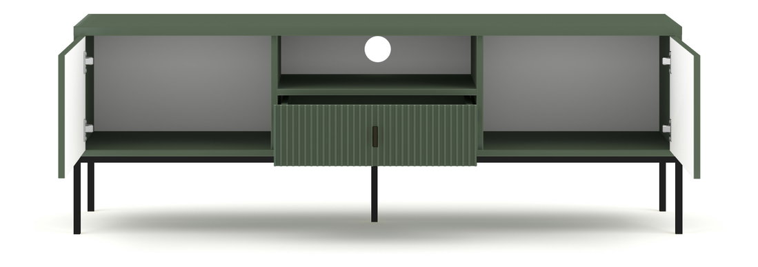 TV stolić/ormarić Magara 2D1S (kadulja zelena + crna)