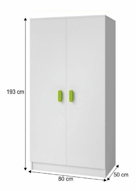 Šatníková skriňa Svanla Typ 6