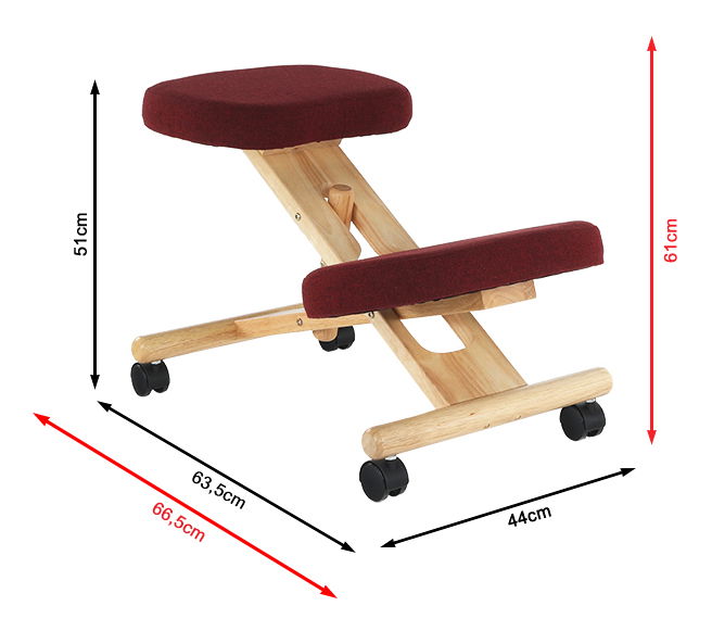 Kľakačka Tempo Kai (bordová)