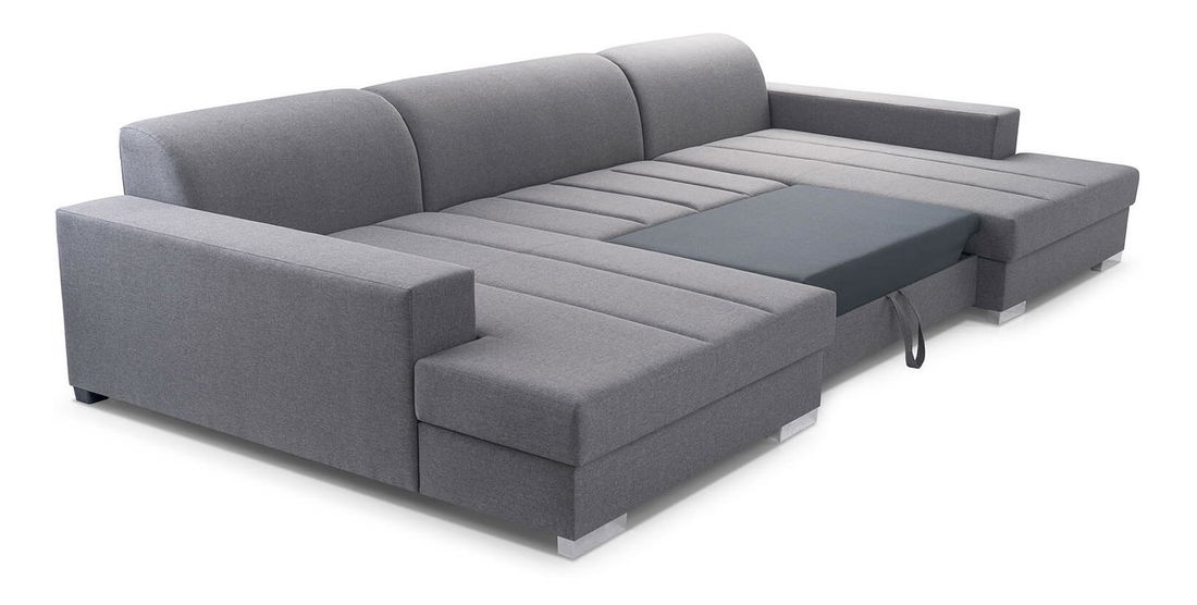 Rohová sedačka v tvare U Matar U (tmavohnedá)