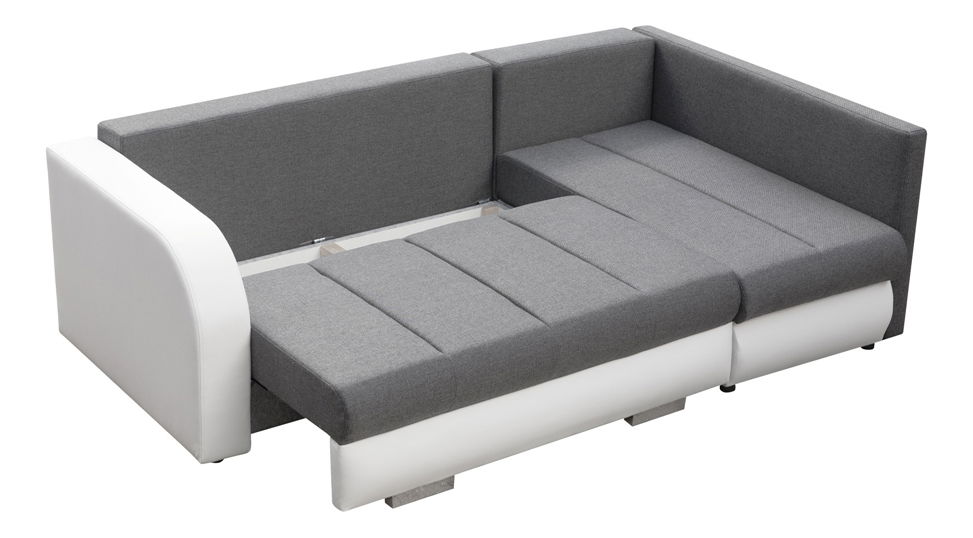 Rohová sedačka Rubella (čierna + biela) (P)