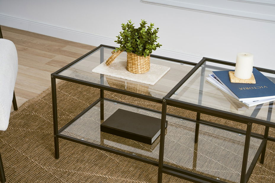 Set 2 ks. konferenčných stolíkov Sevaga (čierna)