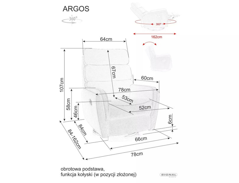 Kreslo Aragas (sivá)