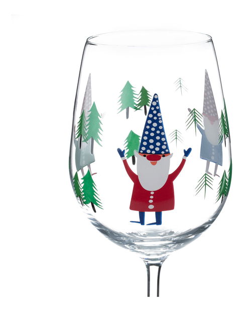 et de 3 pahare de vin 450ml Tipsi trio (motiv de iarnă)