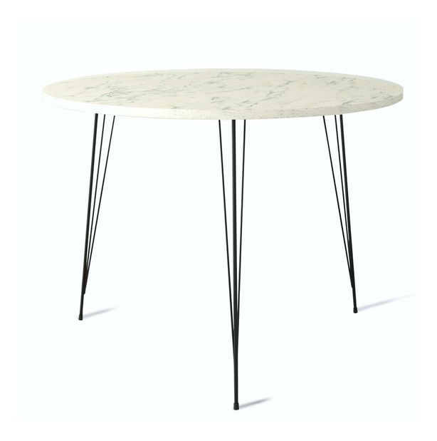 Étkezőasztal Sabuna 1 (4 fő részére) (fekete + fehér) 