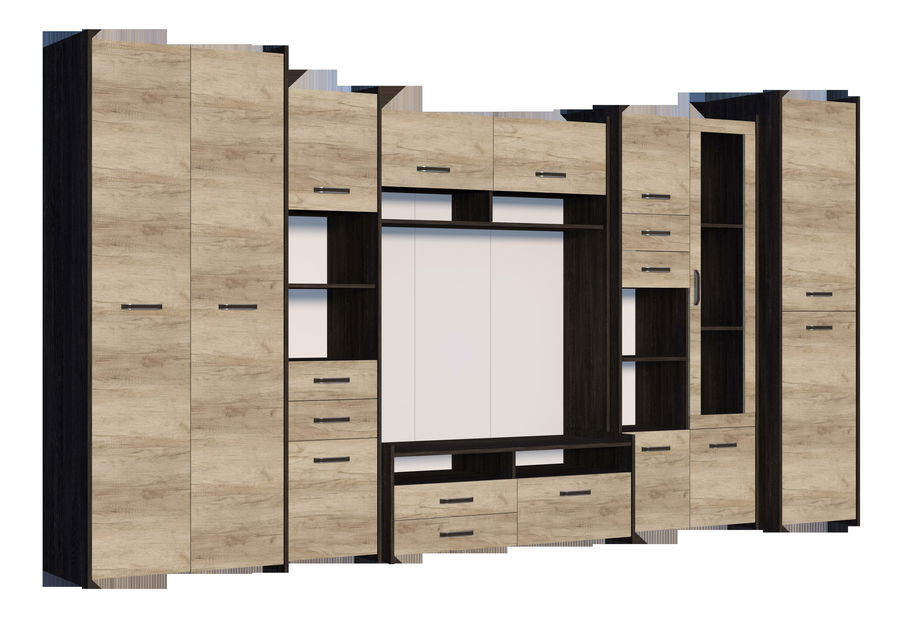 Mobilier living Moledo (stejar counter gri + stejar canterbury) *vânzare stoc