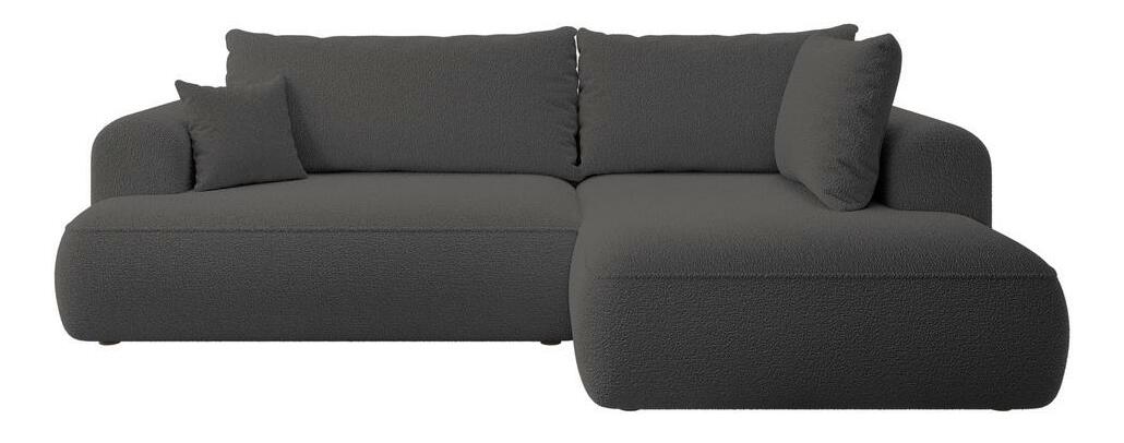 Kutna garnitura Olivo II (D) (tamnosiva + crna)