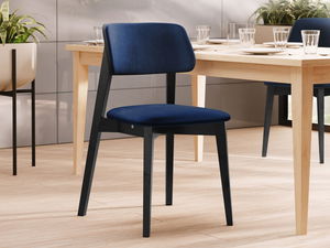 Scaun sufragerie KD 63 C (Negru + albastru) 