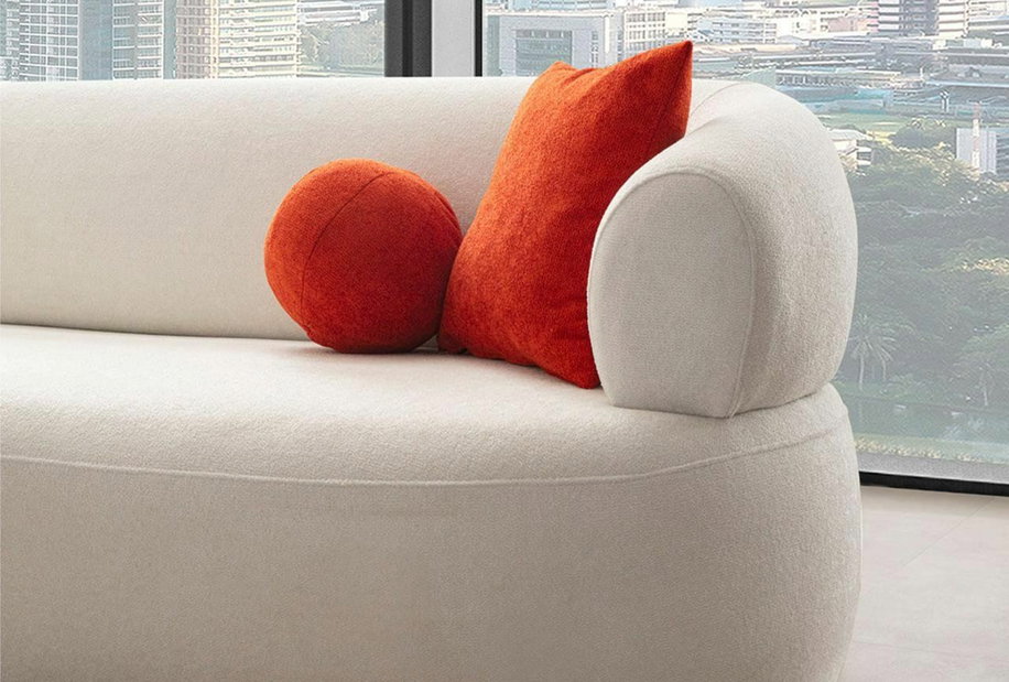 Rohová sedačka Rola (biela) (L)