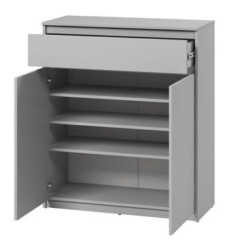 Mobilier hol Semplo I (Gri + Negru) (cu oglindă)