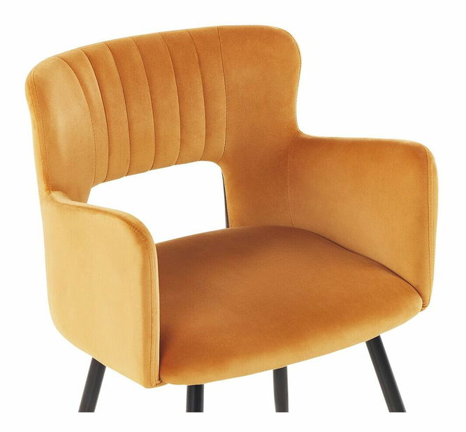 Set 2 ks jedálenských stoličiek Shelba (oranžová) 