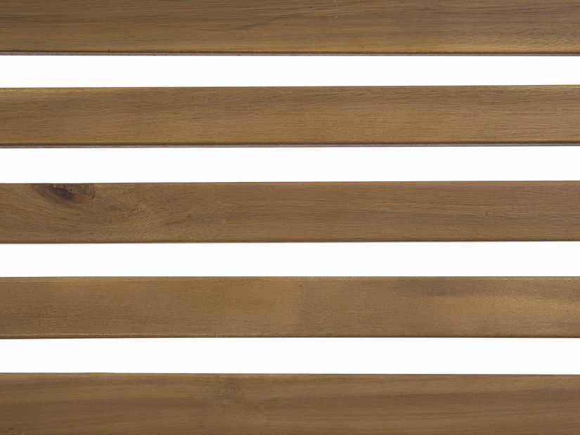 Kerti nyugágy Brest (világos fa) (piros párna)