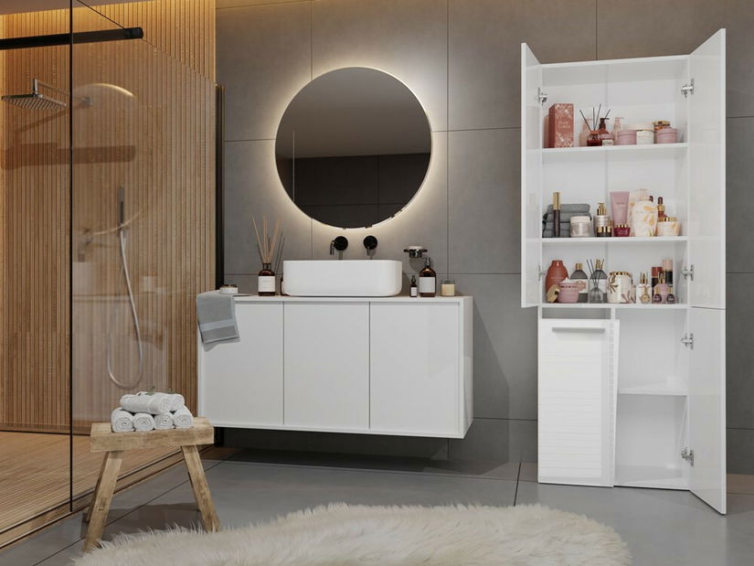 Dulap de baie Neltossa 1 (alb lucios)