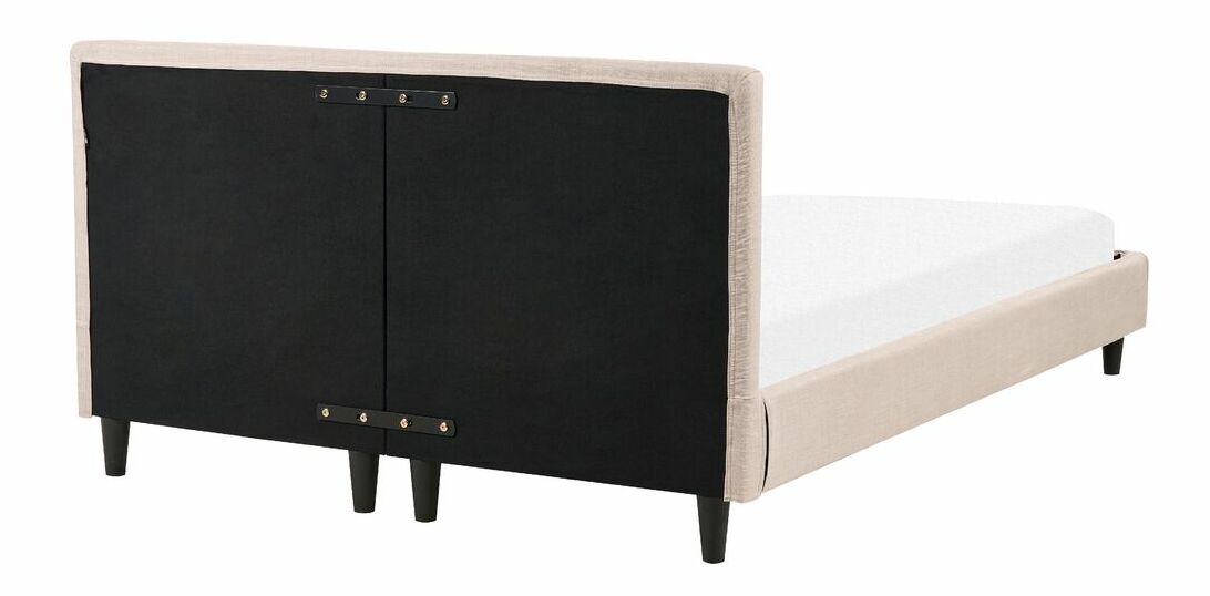 Manželská posteľ 140 cm Ferdinand (béžová) (s roštom)