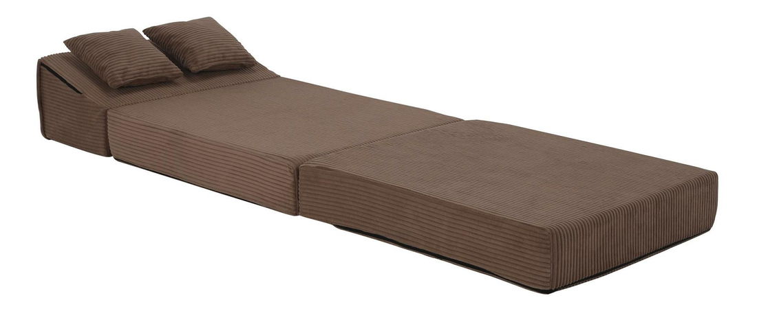 Rozkladacie kreslo Plantearan (svetlohnedá) 