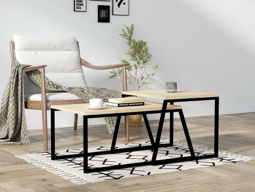 Set stolića za kavu (2 kom.) Nulubo 1 (hrast)