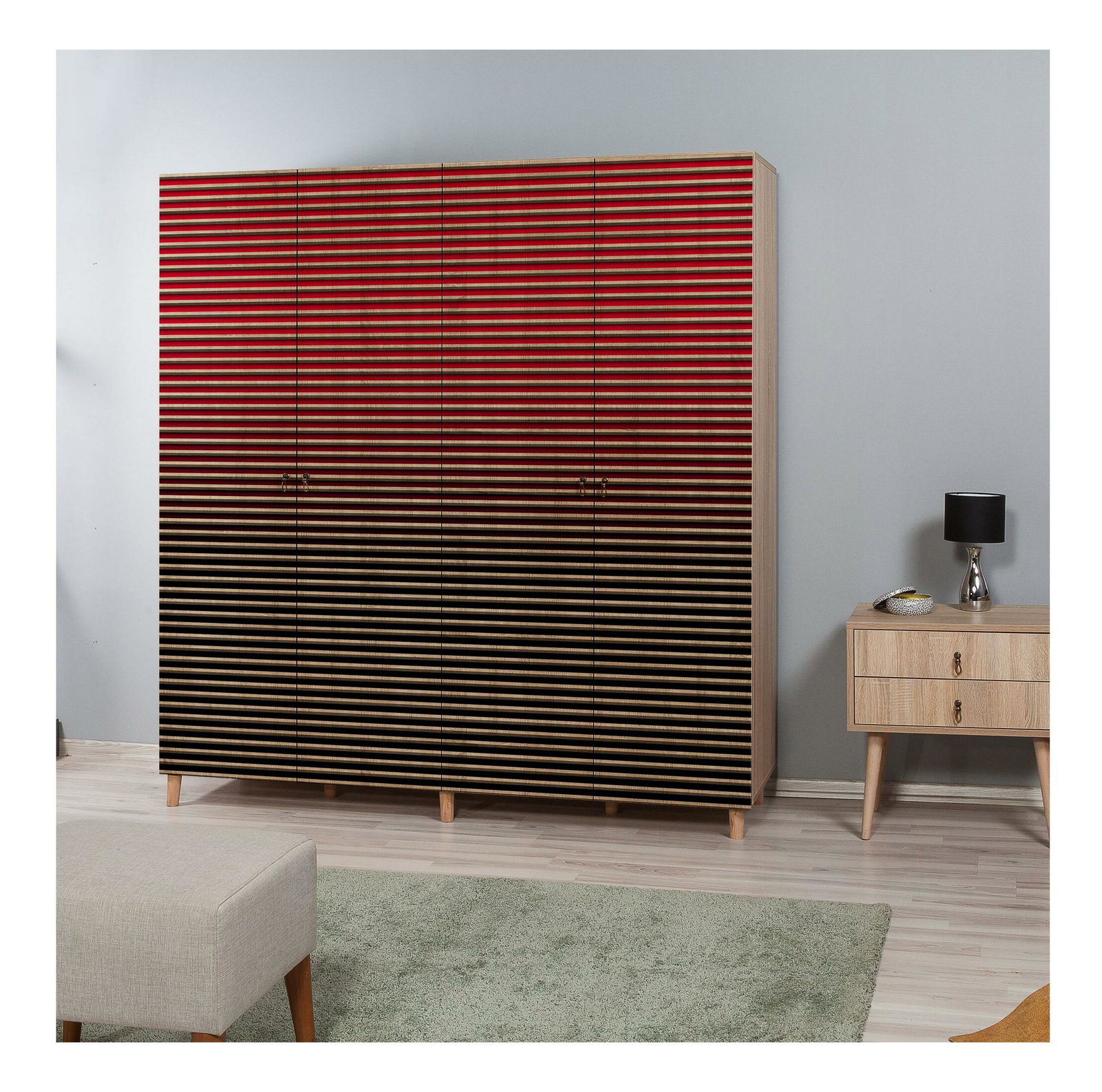 Ruhásszekrény Imaj 221 (sonoma tölgy)