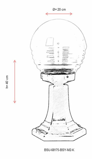 Iluminat de perete pentru exterior Milosz (Negru)