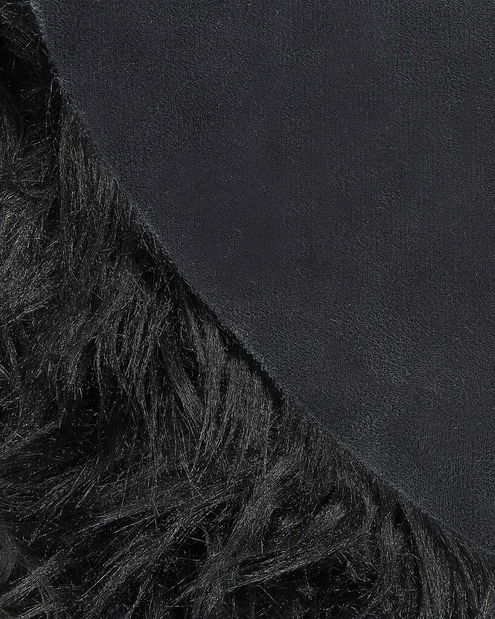 Covor din blană artificială Mamut (negru)